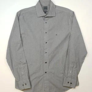Camisa de vestir Calvin Klein para hombre 41 16 se ajusta como GRANDE calce ajustado sin hierro PRÍSTINA - Imagen 1 de 13