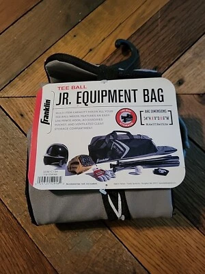 Franklin Sports JR. Equipamiento Deportes y Bate TBall Bolsa de Béisbol - Negro/Gris NUEVO Foto 1 de 3