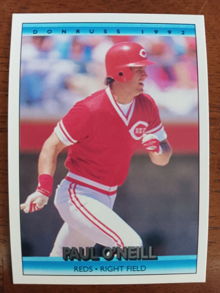 PAUL O'NEILL CINCINNATI REDS 1992 DONRUSS BASEBALL CARD #63 - Image 1 of 1