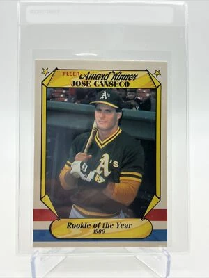 Tarjeta de béisbol 1987 ganador del premio Fleer José Canseco #6 como nueva envío gratuito Foto 1 de 3