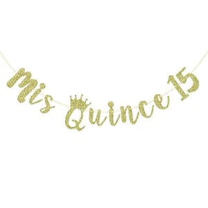 Mis Quince 15 Banner, My 15th Birthday Party Decorations, Quinceanera Decor, ... - Picture 1 of 7