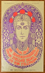 BG 65 Poster Fillmore: Grande Fratello, Steve Miller prima stampa, Bonnie MacLean, 1967 - Foto 1 di 2