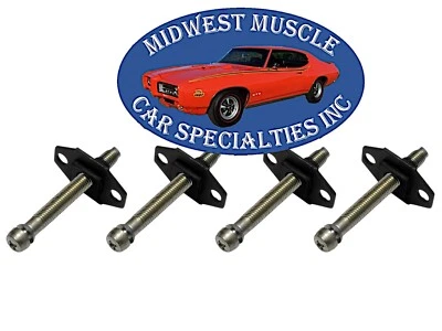 70-80 Ford Headlight Head Light Lamp Adjuster Adjusting Screw Bolt & Nut 4pcs J - Image 1 of 4