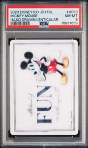 PSA 8 - Mickey Mouse Hand Drawn Lenticular HR10 Card Fun Joyful Disney 100 - Bild 1 von 5