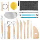 Nail Art. Pottery Tool Kit All-in-one Kit Smooth Wooden Handle Smoothing Sponge