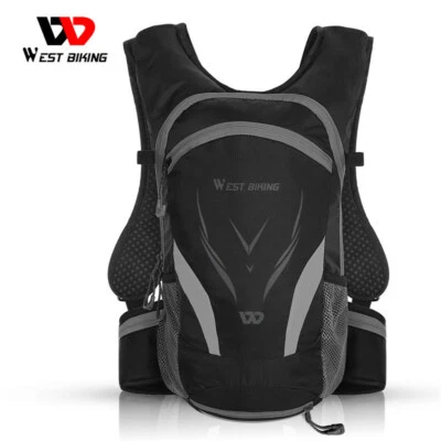 WEST BIKING Bolsa de Ciclismo Impermeável Caminhada Pacotes de Hidratação Mochila Cinza 16L - Imagem 1 de 4