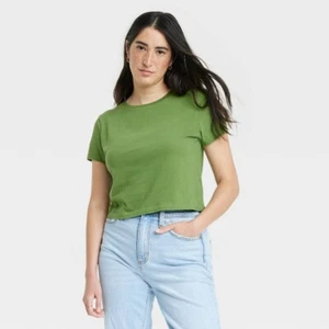 Universal Thread T-Shirt Womens Small Cotton Short Sleeve Round Neck Green - Picture 1 of 10