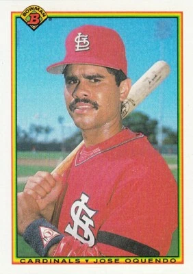 1990 Bowman - #200 Jose Oquendo- Cardinals -  - Image 1 of 2