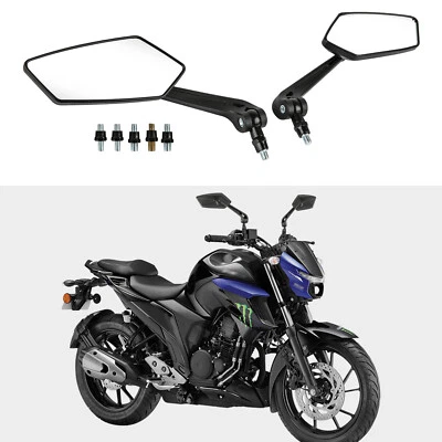 Universal Motorcycle Rearview Mirrors 8mm/10mm For Honda Yamaha Suzuki ATV Bike Foto 1 de 4