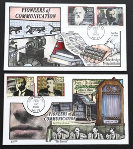 U.S. Used #3061/64 32c Communication Pioneers 1996 Collins First Day Cover (FDC) - Picture 1 of 3