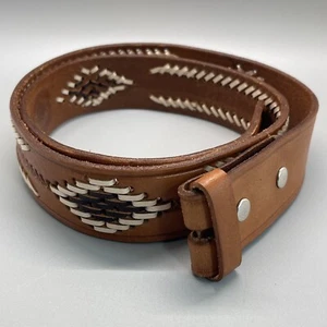 Echtleder Mexiko 34 Zoll gestempelt Leder Cowboy Gürtel - Bild 1 von 10