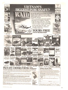 Print Ad Military Book Club 3 Books 98cents One Free Map 1985 - Picture 1 of 1