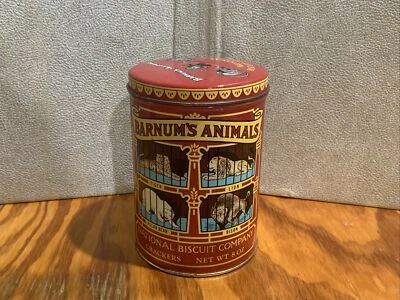 Vtg Nabisco 1979 Barnums Animal Crackers 1914 Replica Natl Biscuit Co Tin w/ Lid - Image 1 of 4