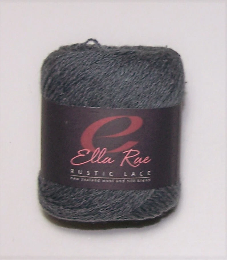 LOTE de 5 LA RAE ENCAJE RÚSTICO Seda y Corderos Lana Color #11 ÉBANO Foto 1 de 1