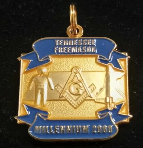 Tennessee Freemason Medal Pendant Millennium 2000 Masonry Vintage - Picture 1 of 4