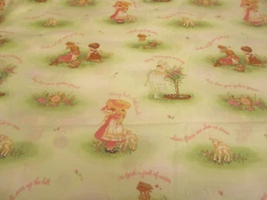 Cotton FAbric VTG Those Characters from Cleveland-Springs Nursery Rhymes BTYx42 - Picture 1 of 9