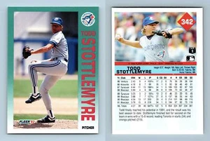 Todd Stottlemyre - Blue Jays #342 Fleer 1992 Baseball Trading Card - Picture 1 of 1