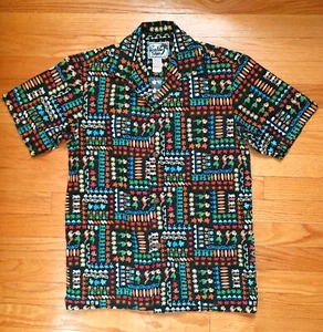 Paradise Style Hawaii Size: S Men's Aloha Shirt Cool Graphic Hawaiian Hula, Honu - Picture 1 of 6