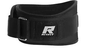 RITFIT Weight Lifting Belt Medium - 6 Inch Black NEW - Picture 1 of 15