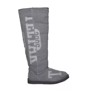 UGG X TELFAR FLEECE TALL HEATHER GREY SHEEPSKIN WOMEN'S BOOTS SIZE US M12/W13 - Picture 1 of 6