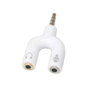 4 Position 3.5mm Stereo Splitter Audio to Mic Headset Jack Plug Y Adapter Black - Picture 1 of 5