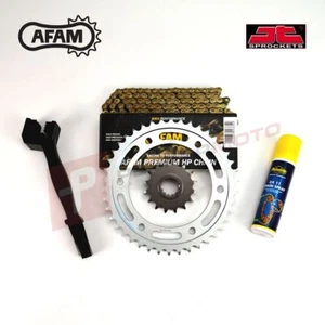 AFAM JT Recommended Gold Chain and Sprocket Kit fits Aprilia RX50 2006-2017 - Picture 1 of 1