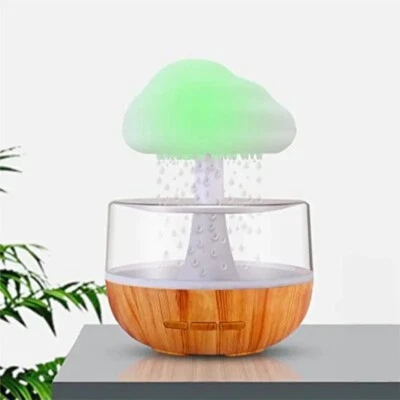 LED Rain Cloud Humidifier Night Light Essential Oil Diffuser  Ultrasonic USA - Image 1 of 4