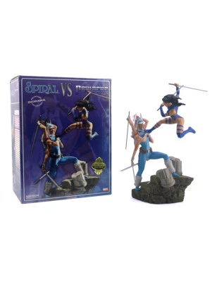 Sideshow Collectibles Spiral Vs Psylocke Exclusive Diorama Statue Marvel Sample - Image 1 of 4