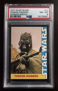 1977 STAR WARS WONDER BREAD #11 TUSKEN RAIDERS PSA 8 NM RARE RC Not AFA CGS CGC - Picture 1 of 2
