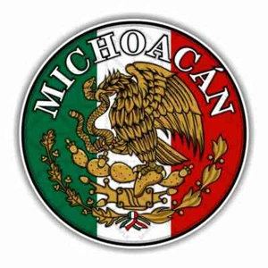 Michoacan Mexico Round Precision Cut Decal - Picture 1 of 2