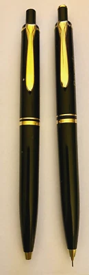 JUEGO PELIKAN SOUVERAN 400, BOLÍGRAFO DORADO Y LÁPIZ MECÁNICO con FUNDA, c2000 en muy buen estado Foto 1 de 4