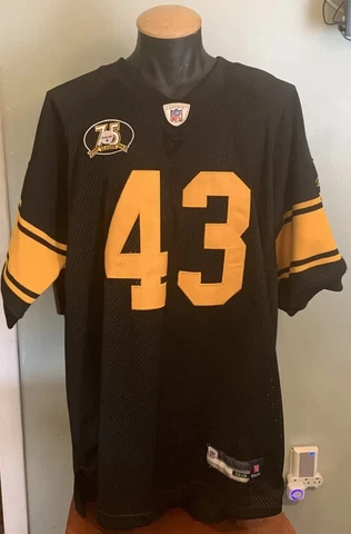 Troy Polamalu Pittsburgh Steelers Jersey Sz 54 Reebok Sewn Stitched Color Rush Cover