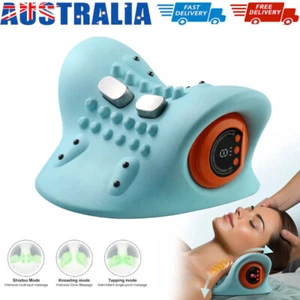 Hugterra Neck Shoulder Relaxer with Heat Cervical Shiatsu Massage Pillow Relaxer - Picture 1 of 11