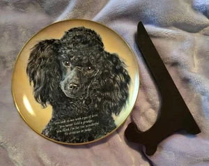 Eyes Of Love Limited Edition Cherished Poodles Plate The Danbury Mint - Picture 1 of 2