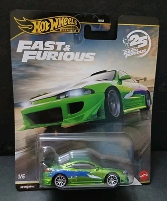 HOT WHEELS-2025 PREMIUM-RÁPIDO Y FURIOSO 25 ANIVERSARIO-1995 MITSUBISHI ECLIPSE  Foto 1 de 4
