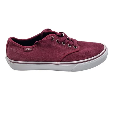 Vans Authentic Lo Pro Suede Maroon Skate Sneakers Women's 7.5 Waffle Sole Casual - Image 1 of 4