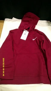 Sudaderas con capucha de entrenamiento Nike pequeñas granates para jóvenes y niños - Imagen 1 de 4
