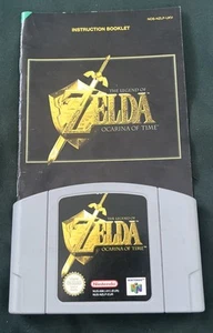 N64 THE LEGEND OF ZELDA OCARINA OF TIME (PAL) CART & MANUAL- NINTENDO 64 - Picture 1 of 3