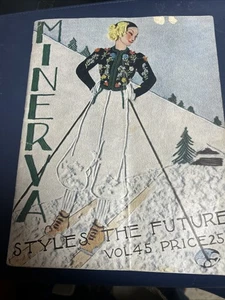 MINERVA KNITTING MANUAL #45 1936 - STYLES OF  FUTURE 1936 First Edition Damage - Picture 1 of 21