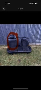 Asiento trasero FORD MONDEO TITANIUM X 07-14 negro cuero/gamuza parte trasera sección derecha - Imagen 1 de 1
