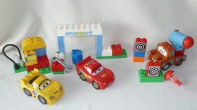 Lego Duplo Cars 5817 Agent Mater & 6133 Race Day Sets &ndash; Complete