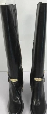 Botas altas de cuero negras Michael Kors para mujer talla 9 M - totalmente nuevas Foto 1 de 4
