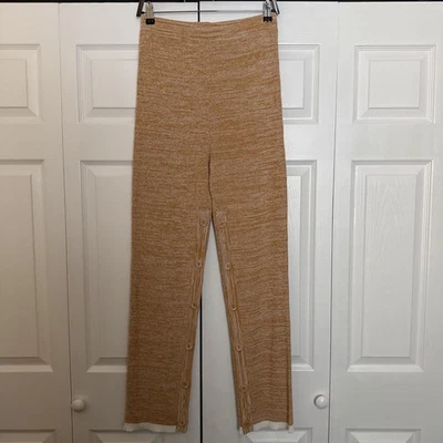 Christopher Esber Melange Ribbed Knit Trousers Pants Womens Size L Lagenlook - Image 1 of 4