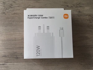 Genuine Xiaomi 120W HyperCharge Combo - Type-A UK Fast Charger Sealed - Picture 1 of 2