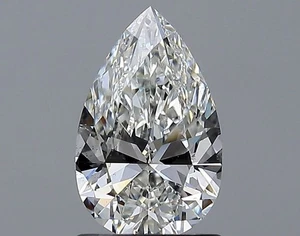 Zertifikat GIA 1,01 CT Birnenschliff natürlicher abgebauter Diamant lose H Farbe SI1 Reinheit - Bild 1 von 2