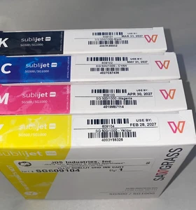 GENUINE Sawgrass Sg500 / Sg1000 Sublimation Ink Cartridge  SET Expires 2027 - Picture 1 of 3