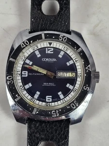 Vintage Cordura Sea Gull 17 Jewel Automatic Dive Watch Men's Diving Wristwatch - Picture 1 of 6