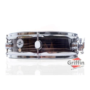 GRIFFIN Piccolo Snare Drum - 13"x3.5 Zebra Wood Poplar Acoustic Shell Percussion - Picture 1 of 12