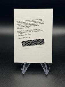 2024-25 UD Credentials Will Smith Horizontal Debut Ticket Auto RC /99 Redemption - Picture 1 of 1