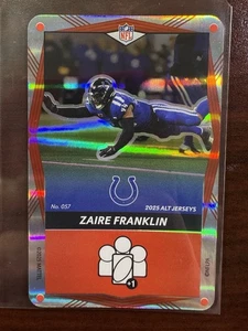 2025 Uno Elite Alt Jerseys Red Foil - #057 Zaire Franklin - Indianapolis Colts - Bild 1 von 2